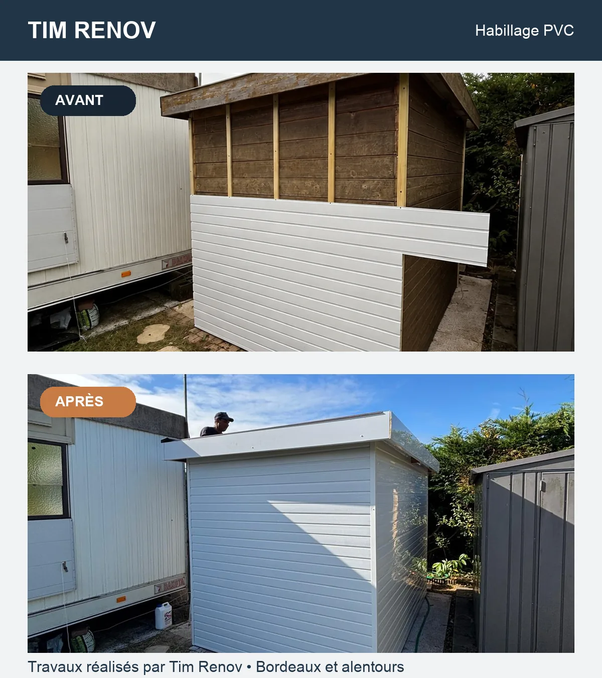 Habillage PVC réalisé par Tim Renov