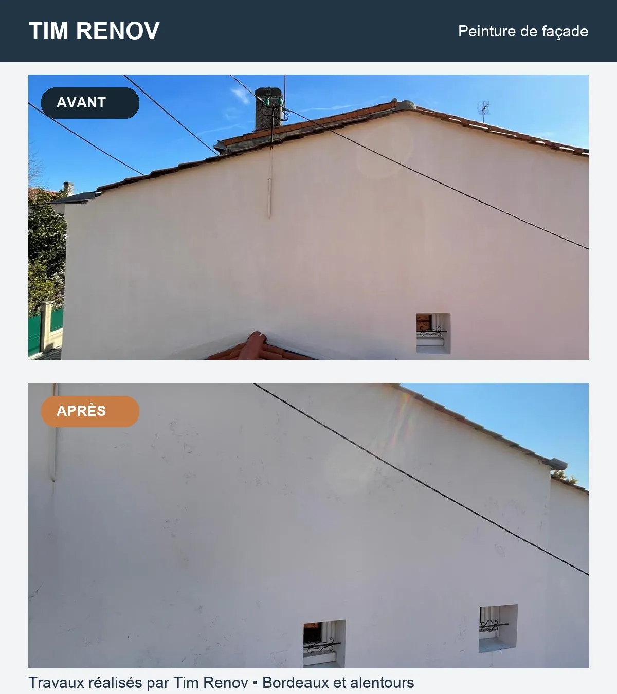 Peinture de façade réalisé par Tim Renov