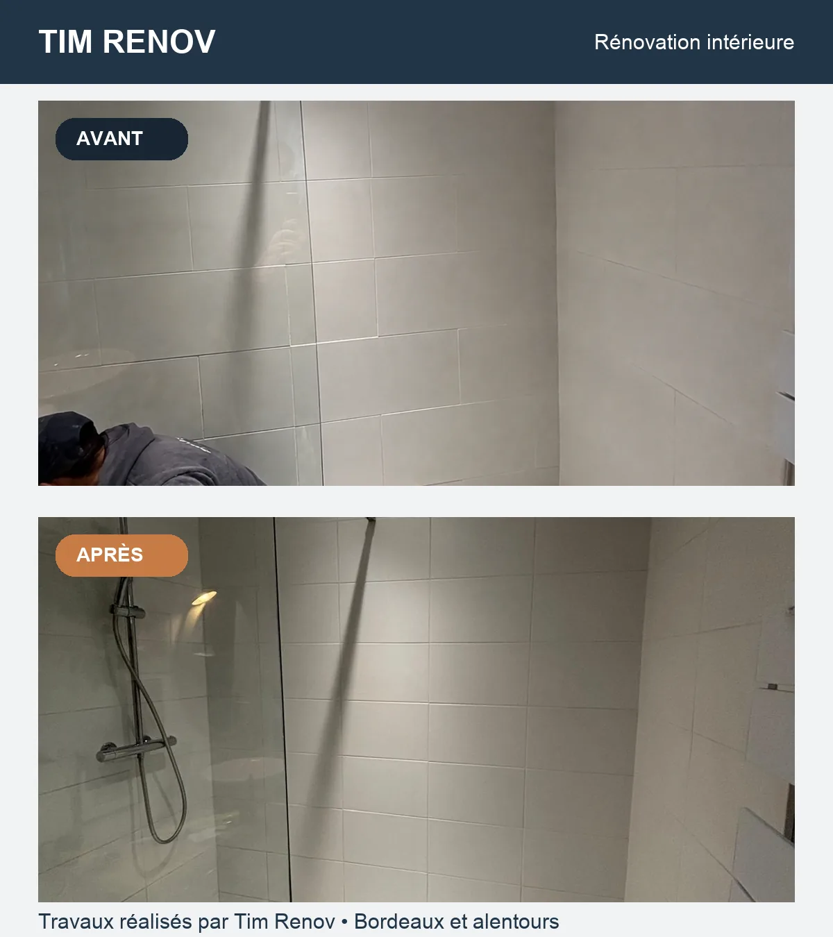 Rénovation intérieure réalisé par Tim Renov